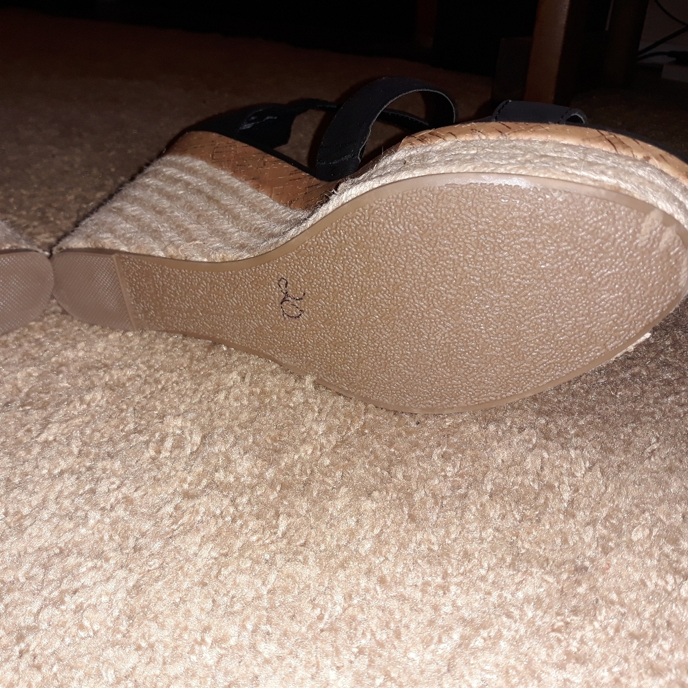 REPORT Wedge Sandal..size 10..black - Picture 8 of 15